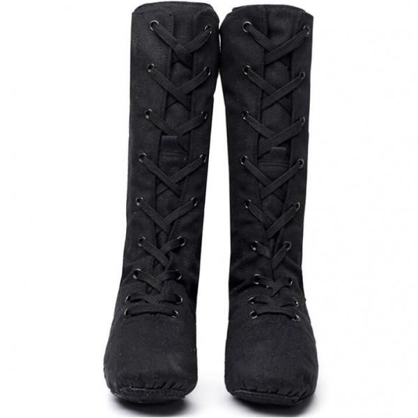 black jazz dance boots