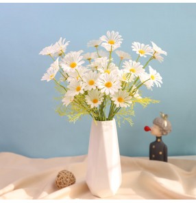 10pcs Nordic chamomile daisy simulation flower artificial flower arrangement dried flower bouquet living room home decoration decoration