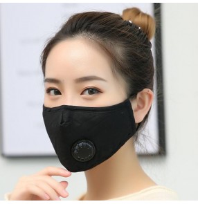 10pcs Reusable anti-spitting facemask dust proof PM2.5 cotton activated carbon face mask with 2pcs carbon filter for women and men