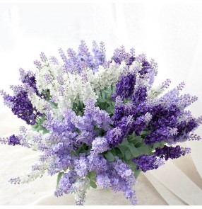 1pc Romantic lavender artificial Simulation flower Home Decoration False Flower Arrangement Silk Flower Dried Flower Ornament
