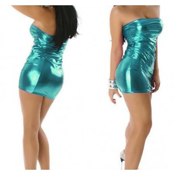 turquoise club dress