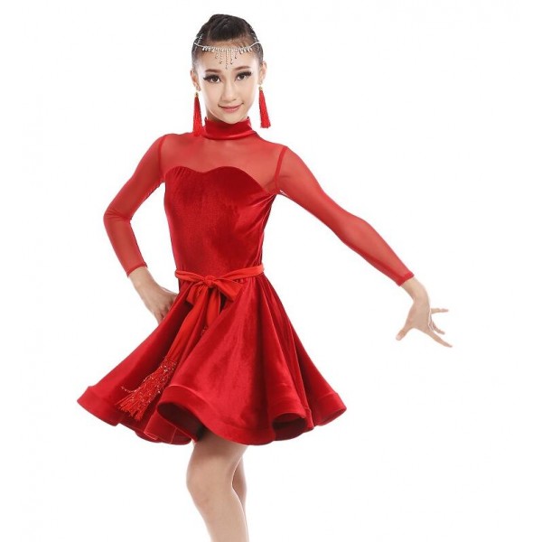 red velvet dress kids