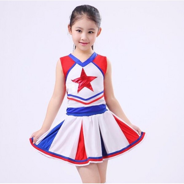 Royal blue white red Aerobics Basketball Football girls children