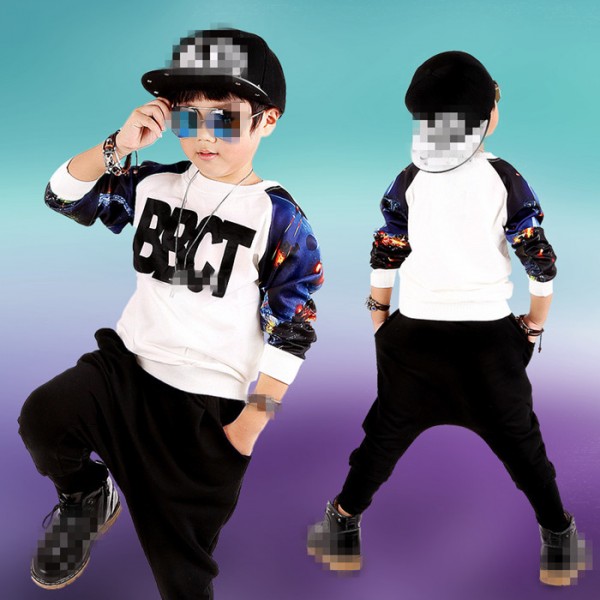 Printed Personality Boys Kids Children Stage Performance School