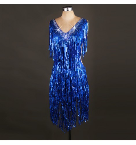 glitter royal blue dress