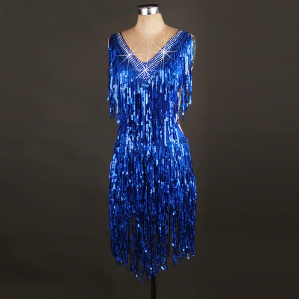 royal blue glitter dress