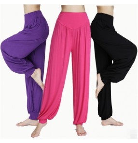 women's yoga pants bloomers smooth Taichi Full length no Shrink anti statics  dance pants trousers 