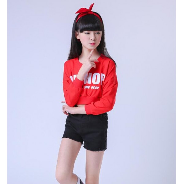 red and white hip hop outfits
