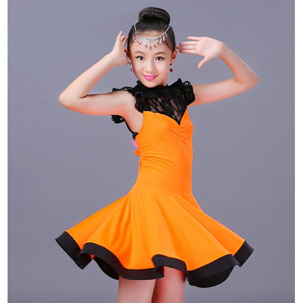 orange dress for kids
