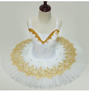 Child Plate Professional Ballet Tutu Skirt  Practice Rehearsal Ballet Half Tutu Dress Opera Pancake Tutus dresses