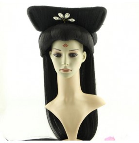 classic women hair ancient chinese folk dance princess queen wigs for women ancient dynasty hair han dynasty cosplay