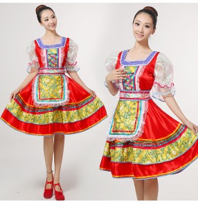 Classical traditional russian dance costume dress European princess stage drama cosplay dance dresses Stage performance clothing