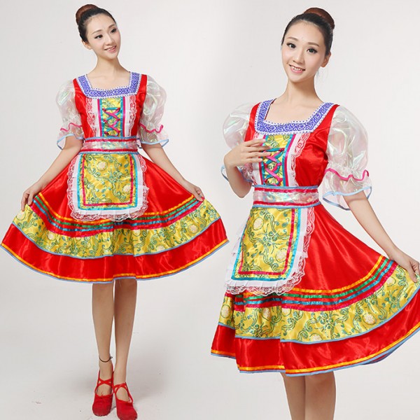 Gladys vegetarian radioactivity Classical traditional russian dance costume dress European princess stage  drama cosplay dance dresses Stage performance clothing