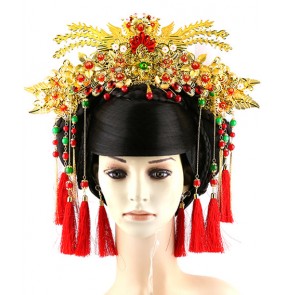 Empress Queeen princess fairy cosplay wig empress hair tang empress wig chinese ancient  folk dance wig tang dynasty hair