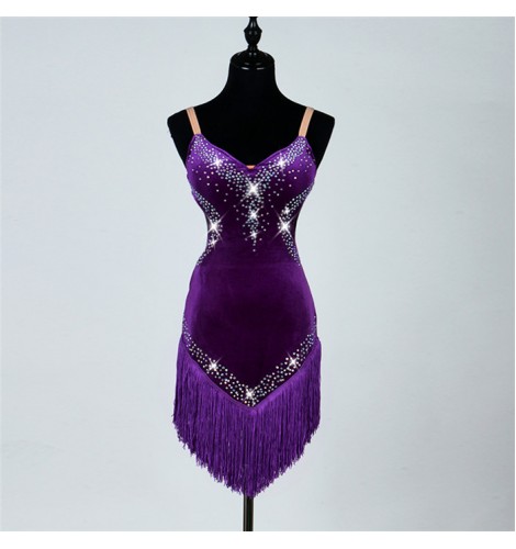 Purple dance dress hot sale