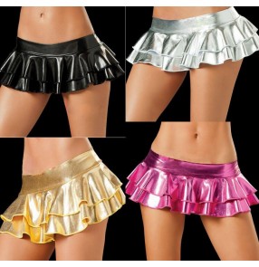 Women's Erotic Faux Leather sexy Mini Party Skirt Sexy Micro Mini Party Dance hot dance Pole Fetish Langerie Erotic PVC Skirt