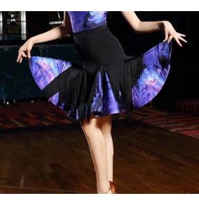 women Stage Performance Competition Ballroom Dance Costume Latin skirt practice Dance Dress female Dancewear wholesale