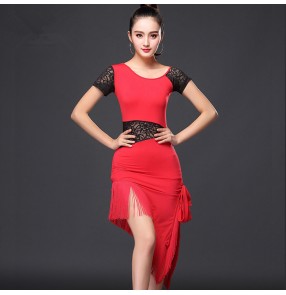 Cheap Latin Dance Dress Women Professional Latin Skirt Samba Dance Latin Salsa Dresses Traje de danza latina