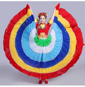 classical traditional chinese dance costumes for women miao hmong clothes traditional hmong-clothes china national clothing