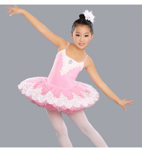 Light pink girls kids children stage performance school competition ...