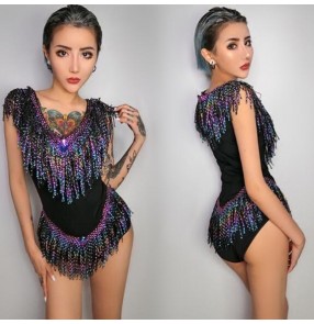 women Jazz dance costume DS performance wear hip hop dance fringes costumes modern dance fashion nightclub sexy clothes