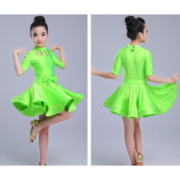 neon green cocktail dress