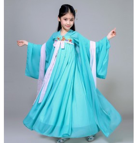 Girls ancient fairy classical folk dance dresses kids children korean japan animate han film cosplay kimono princess dresses