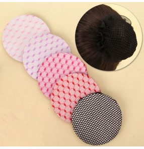 girls dancing Snood children bun head HairNet Ballet Dance Skating performance competition Crochet Styling Headwear Accessories