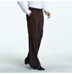 Men's ballroom latin dance long pants male competition stage performance professional salsa rumba chacha dance trousers