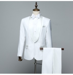 Men's singers dance blazers Cantanti da uomo ballano blazer male performance host wedding party coat and pants