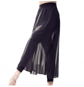 Modern dance women's ballet dance skirts pants female performance dance grading training gymnastics chiffon skirts pants