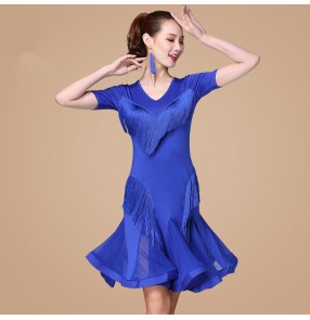 Women's lain dance dress for female competition stage performance ballroom salsa rumba chacha dance dresses