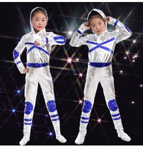 kids anime robot astronaut space stage performance costumes party cosplay cartoon costume children spacesuit modern dance performance outfits