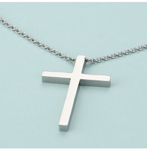 2PCS Cross-punk necklace Christian hip-hop street punk role dance necklace Vintage European and American style necklace