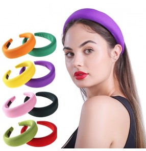 3pcs Hair accessories Hair band thick sponge ring solid color wash face beauty headband headdress for women