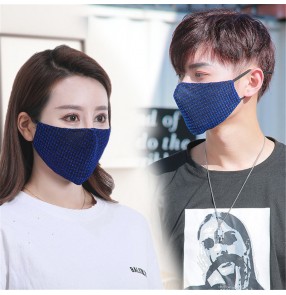 3pcs reusable face masks for unisex plaid dust proof protecive mouth mask for women and men