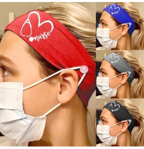 3pcs Women's yoga sports running cycling fitness gyms head band with button ear saving wearing face mask for unisex