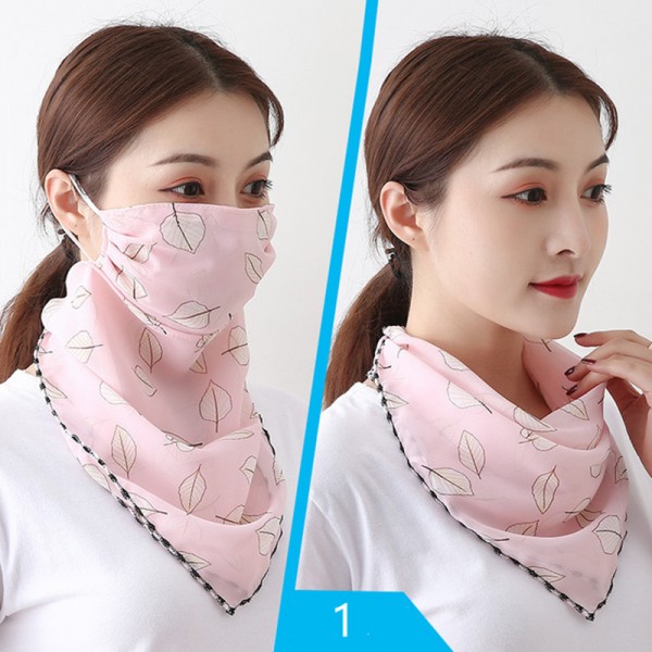 Reusable printed face masks for women neck scarf face masks outdoor ...