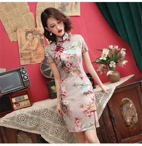 Chinese dress retro traditional oriental qipao dresses model show drama photos shooting cosplay dress cheongsam for party