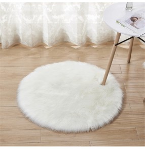 Faux fur Plush round rug yoga mat floor mat imitation Australian wool rug home decoration blanket