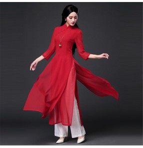 Women's chinese dress qipao dress drama princess fairy cosplay dress anime drama cosplay cheongsam dress with pants