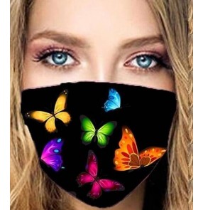 2pcs butterfly reusable face masks for women stage performance photos shooting face masks for female