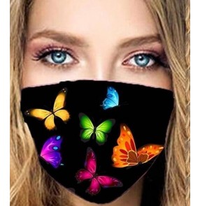 2pcs butterfly reusable face masks for women stage performance photos shooting face masks for female