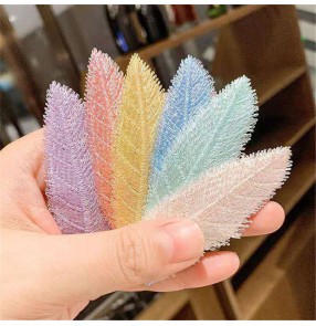 2PCS leaves hairpin for women girls stage performance photos video shooting fashion hair accessories hair clip 