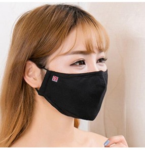 2PCS Reusable cotton face mask dust-proof anti PM2.5 with 2pcs carbon filter for each mouth mask
