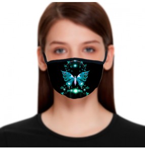 2PCS Reusable cotton face masks for women fashion photos video shooting masquerade cosplay face masks for female