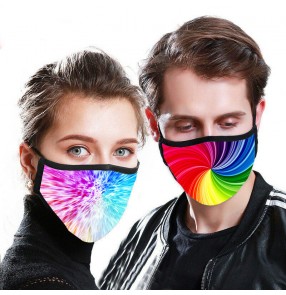 2PCS Reusable face mask for unisex photos shooting dust proof protective mouth mask for women and men
