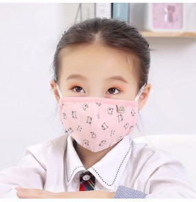 3PCS Cartoon reusable face masks for kids girls boys cotton mouth masks 