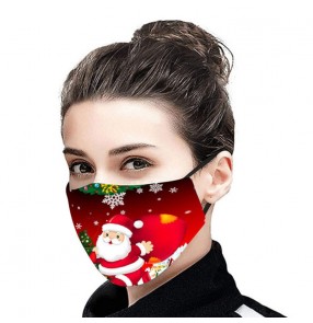 3PCS Christmas xmas printed face masks for unisex fashion washable reusable face masks for women and men