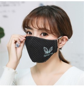 3pcs Reusable cotton face mask for women dust proof mouth mask